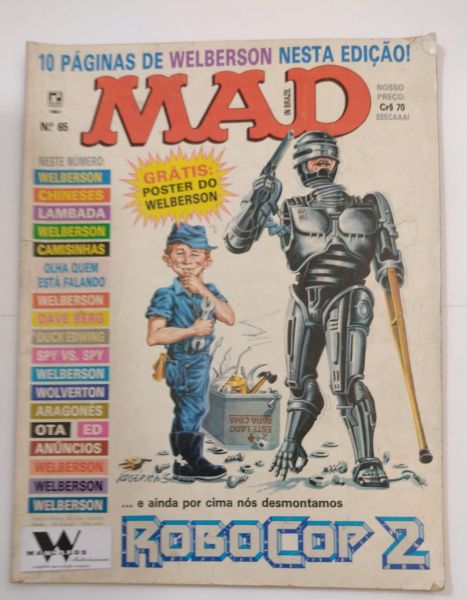 Robocop na Revista mad Usada Nº 065