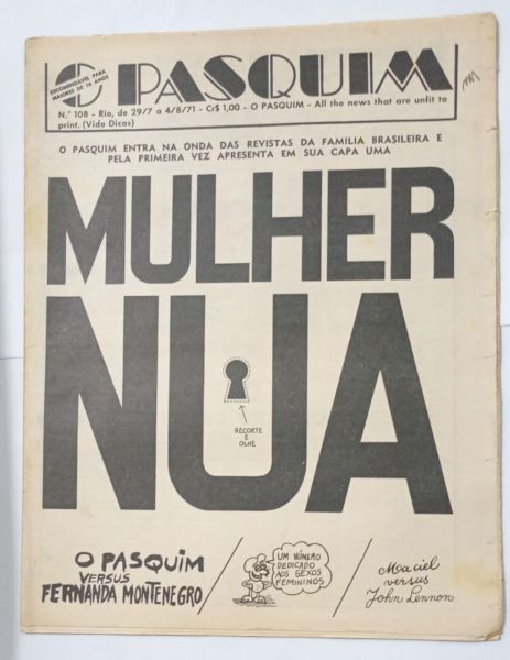Jornal O Pasquim   Nº 108