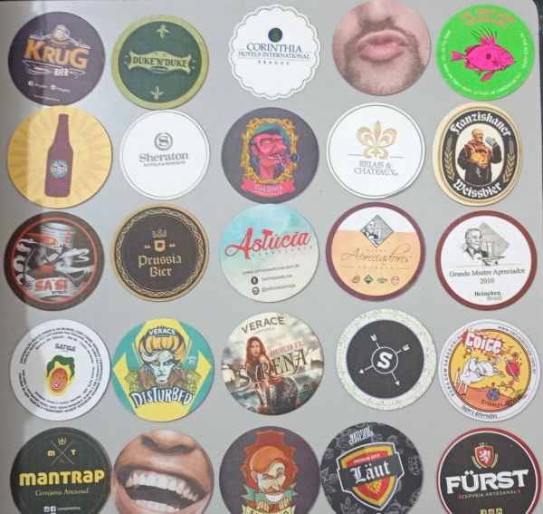 Lote com 25 Bolachas de Chopp - Usadas