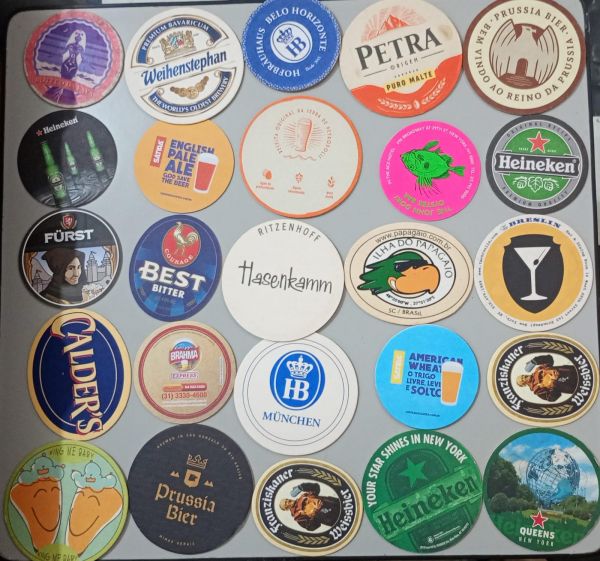 Lote com 25 Bolachas de Chopp - Usadas