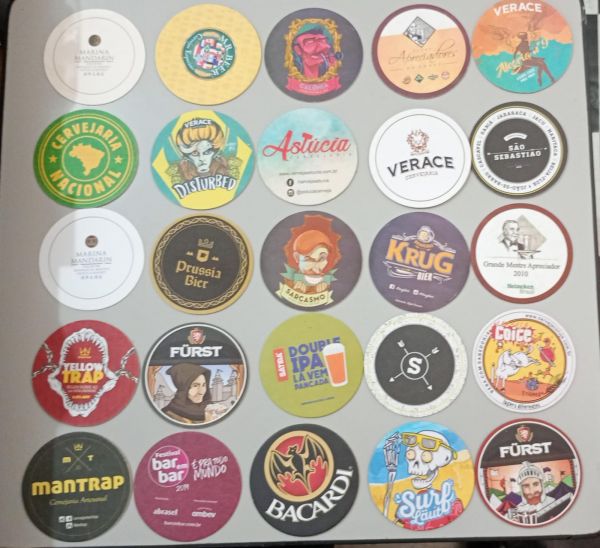 Lote com 25 Bolachas de Chopp - Usadas