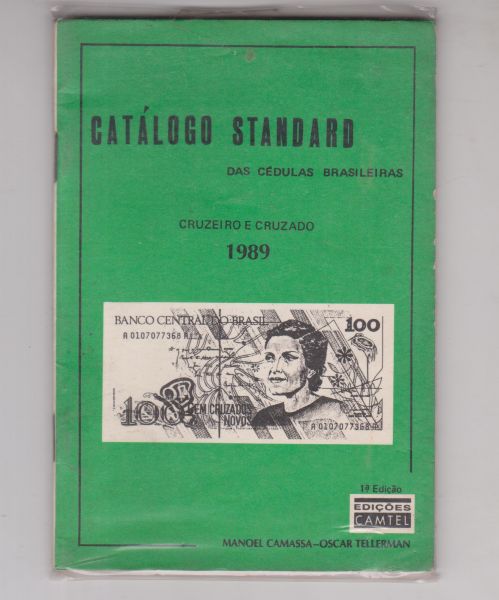 Catálogo de Cèdulas do Brasil - 1989